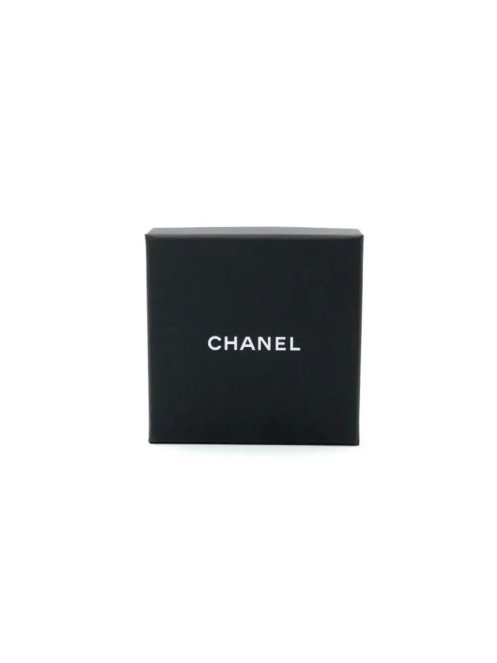 Chanel Earrings Gold CC Logo N5 Rhinestone Hoop